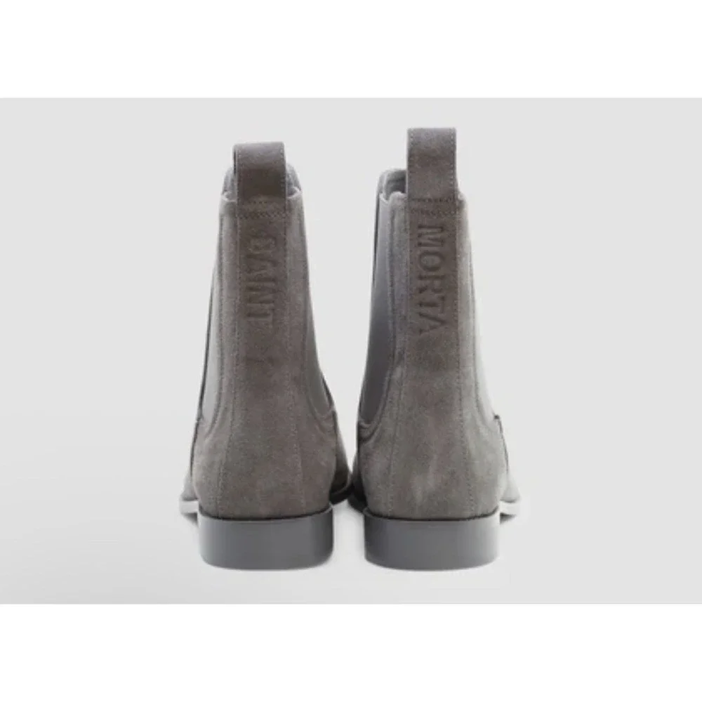 Saint Morta Chelsea Boot NOMAD Dark Grey Suede Leather Mens 12‎ New In Box